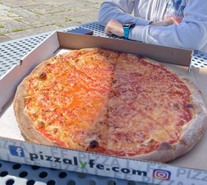 Large pie with vegan cheese(violife)  at Pizza Lyfe in Westport