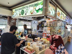 Stall front, menu and payment machine at Haig Road Putu Piring - Onan Rd in Central Singapore