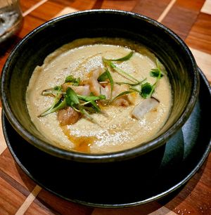 Mushroom Chawanmushi at Twelvemonth in Burlingame