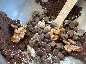 Brownie batter  at Twelvemonth in Burlingame