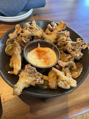 Crispy Maitake mushrooms   at Twelvemonth in Burlingame