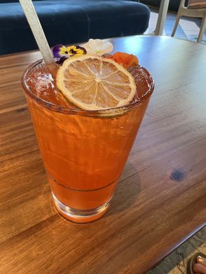 Strawberry cream soda   at Twelvemonth in Burlingame