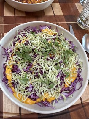 Cabbage salad  at Twelvemonth in Burlingame