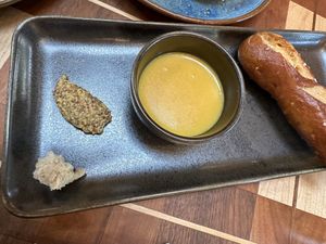 Pretzel bread  at Twelvemonth in Burlingame