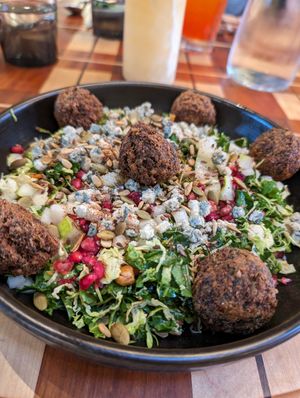 Autumn Salad with falafel at Twelvemonth in Burlingame