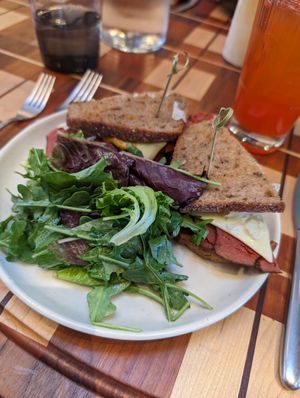 Ruben sandwich at Twelvemonth in Burlingame