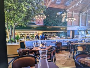 Elegant restaurant interior at Twelvemonth in Burlingame