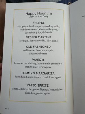 Happy Hour  at Twelvemonth in Burlingame