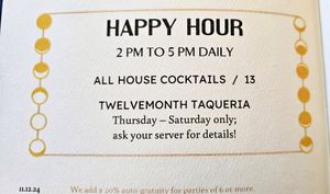  at Twelvemonth in Burlingame