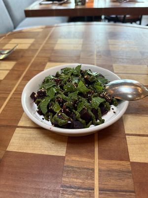 roasted beets  at Twelvemonth in Burlingame