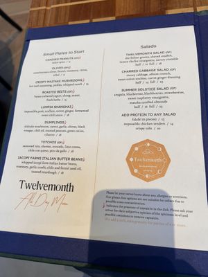   at Twelvemonth in Burlingame