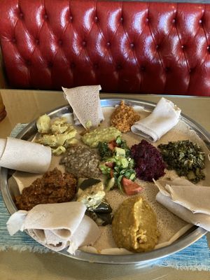 Sampler for two. 😋 at Little Africa in Grand Rapids