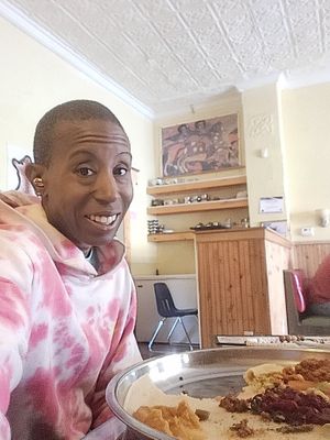 My face says it all! at Little Africa in Grand Rapids