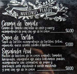 Food menu 7 of 9, May 2023 at Axul Cafe in Concepcion De Ataco