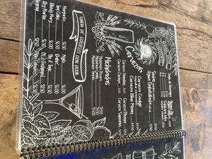 Alcohol offerings  at Axul Cafe in Concepcion De Ataco