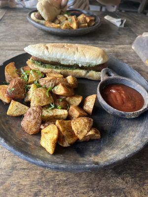 Choripan  at Axul Cafe in Concepcion De Ataco