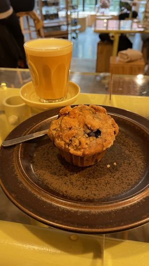 Coffee and muffin  at About life Coffee Brewers 渋谷一丁目 in Tokyo