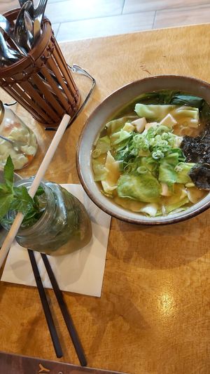Miso Ramen and Chanh Da drink at Cook This Way in Bremerhaven