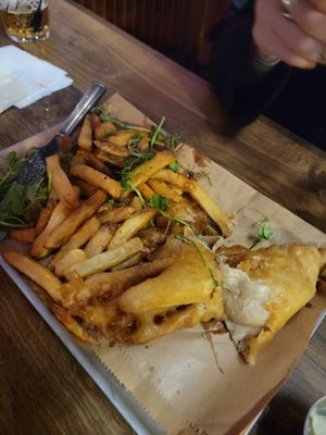 Fish and chips at The Camden Eye in North West London
