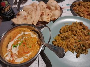 Vegetable Passanda, Vegetable Rice & Nanns at Vegan India - Gloucester Rd in Bristol