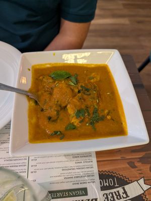 Non-chicken cylon at Vegan India - Gloucester Rd in Bristol