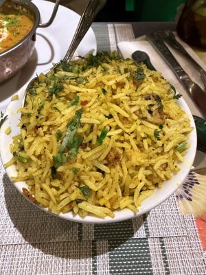 Mushroom rice  at Vegan India - Gloucester Rd in Bristol