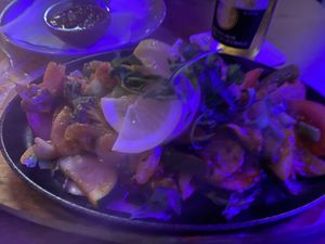 The steel pan was soooo hot and everything was very fresh and well prepared.  at Coronita in Falkensee