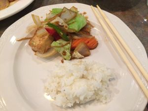 aroma ginger tofu at Chili Basil Thai Grill in Lynnwood