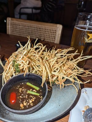 Papaya Frittata at Lao Lao Bar in Toronto