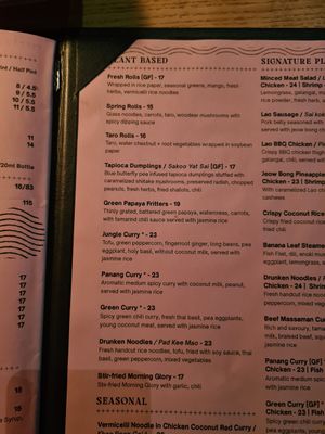 Plant based menu ✨ at Lao Lao Bar in Toronto