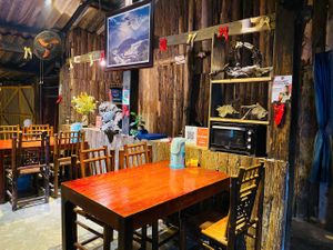 A brightening, cozy and warm corner of restaurant! at Toàn Mán Restaurant  in Ta Van