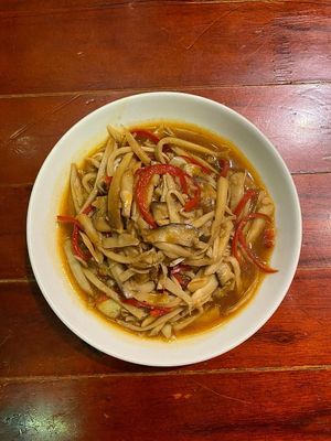 Our Stir-fried Mixed Mushrooms & Tofu is a flavorful plant-based delight! 🍄🌿 The combination of tender mushrooms and crispy tofu, stir-fried with fragrant seasonings, creates at Toàn Mán Restaurant  in Ta Van