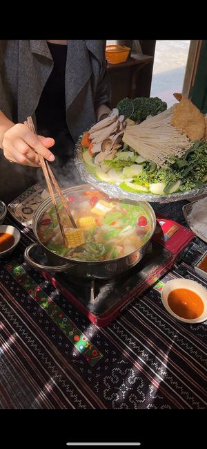 The sweet, tangy, and spicy taste is so addictive that you’ll keep coming back for more! 🍲🔥🥬 at Toàn Mán Restaurant  in Ta Van