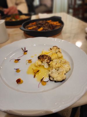 Cauliflower, served with the 'duckrice' at Remédio Santo - Baixa in Porto