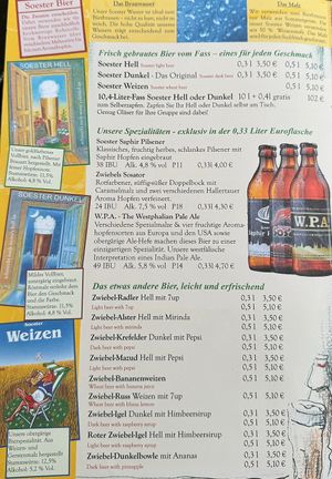   at Brauhaus Zwiebel in Soest