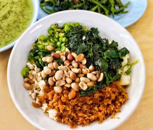 Vegan Thunder Tea with extra veggie, good, recommended at Sim Yang in Johor Bahru