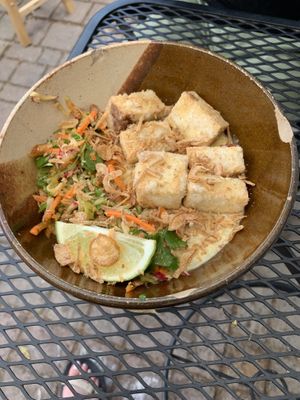 Lime tofu curry   at MAZU in Yellow Springs