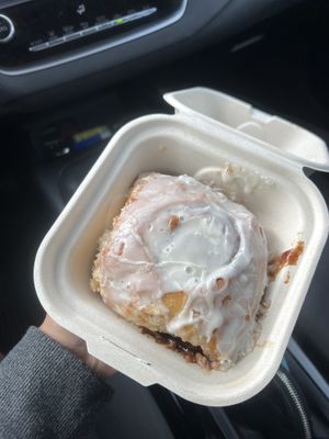 September 2023 update: just found out they have cinnamon roll sundays! They offer both vegan and gluten free/vegan options.  at Maggie Magee's Bake Shop in Fircrest