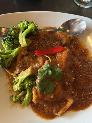 Peanut tofu  at Mai Thai Restaurant in Alexandria