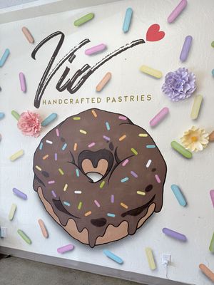 Mural inside   at Vio Handcrafted Pastries in Vacaville