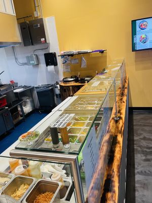 Assembly counter. Allergen list is at the beginning   at Roll On In in Sevierville