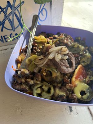 No-nachos  at Pez Vegano in Mexico City