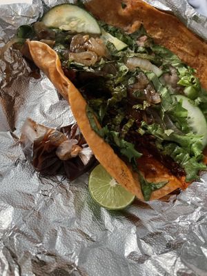 Porrito  at Pez Vegano in Mexico City