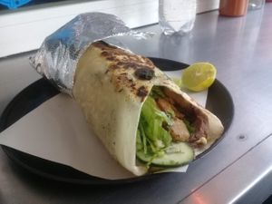 Porrito de setas at Pez Vegano in Mexico City