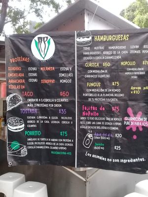 Menú at Pez Vegano in Mexico City