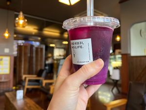 Wild Grape Amazake Soda at Kojiya Motomiya Misochaya - SHIMONO528 in Hachimantai