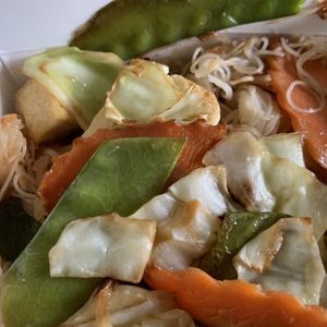 Fried rice noodles at Burma Garden in Bloomington