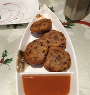 Many veg appetizers  at Burma Garden in Bloomington