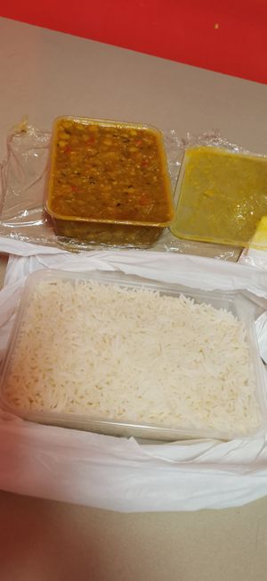 Chana masala - oily, watery, missing salt and loads more spices to make it less bland at Chulho - Town Hall in Sydney