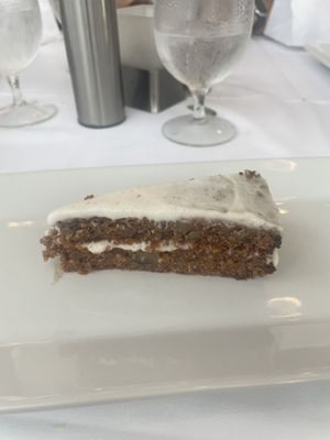 Carrot walnut cake  at Bin 100 Restaurant in Milford